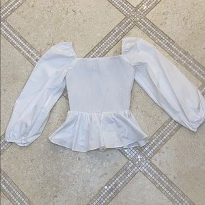 Thomas Mason for J. Crew Peplum Top